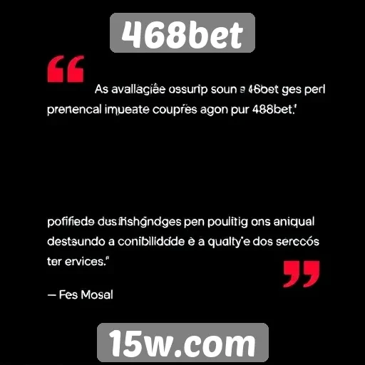 Avaliações de usuários sobre 468bet são positivas